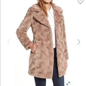 Kenneth Cole Faux Fur Teddybear Coat
